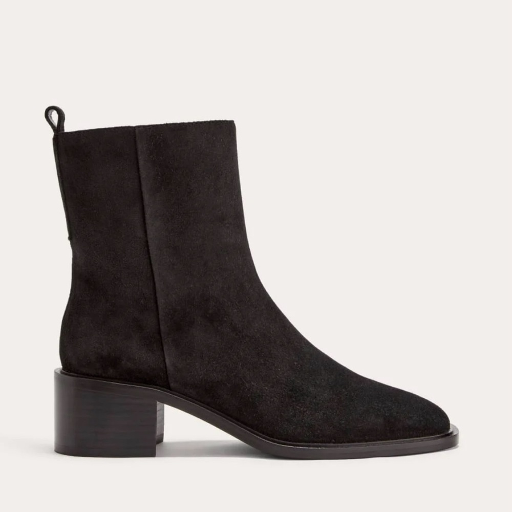 Everlane | City Boot | Black Suede Ankle Boot | 10 | NWT